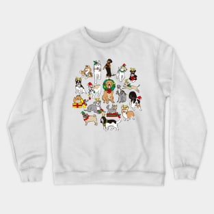 Happy Dogs Christimas Crewneck Sweatshirt